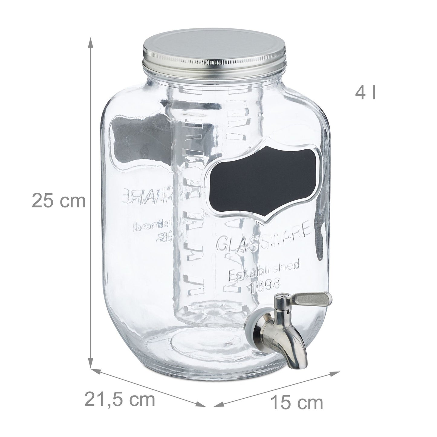 Beverage dispenser with fruit insert 4 L