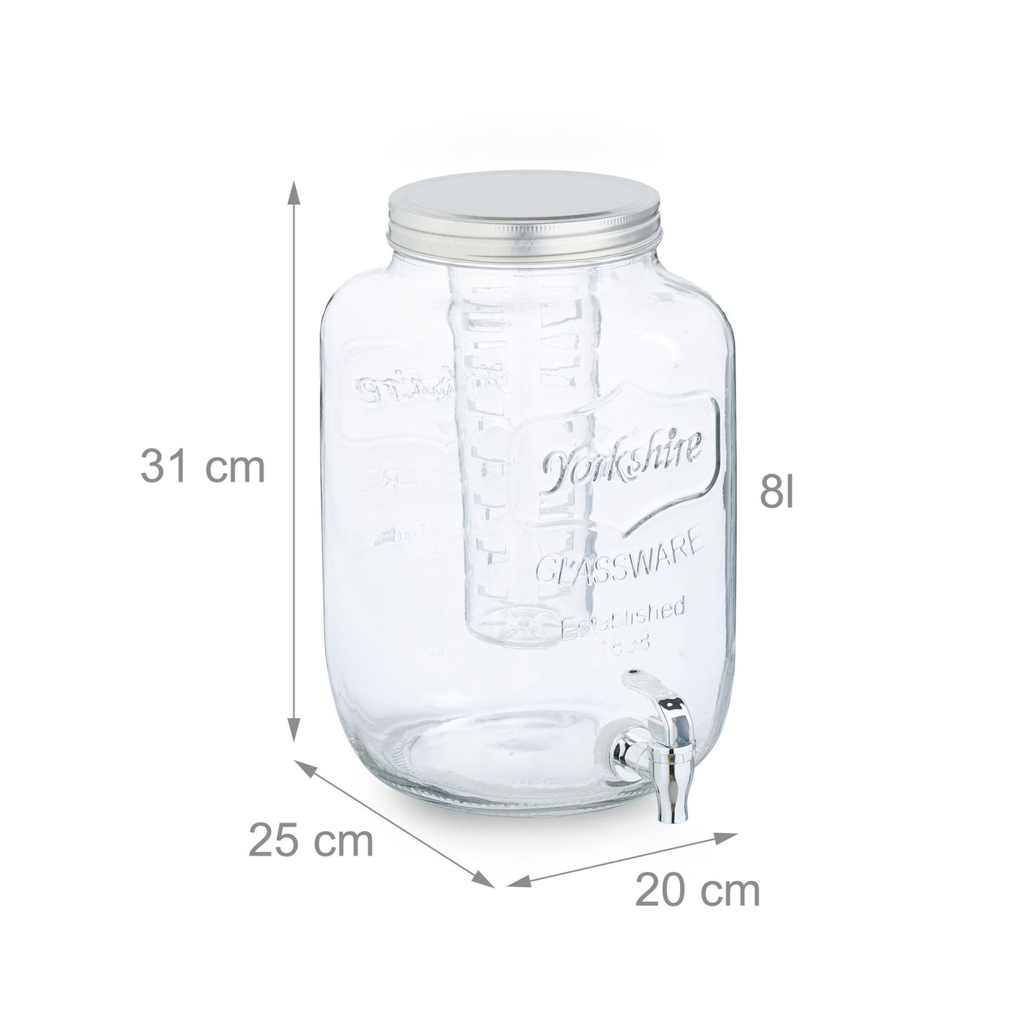 Beverage dispenser with insert
