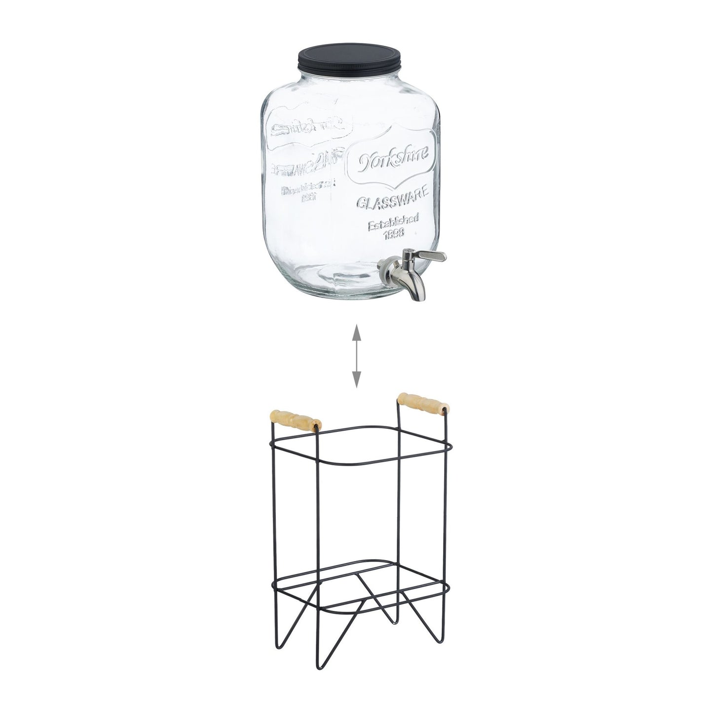 Beverage dispenser with stand 5 L