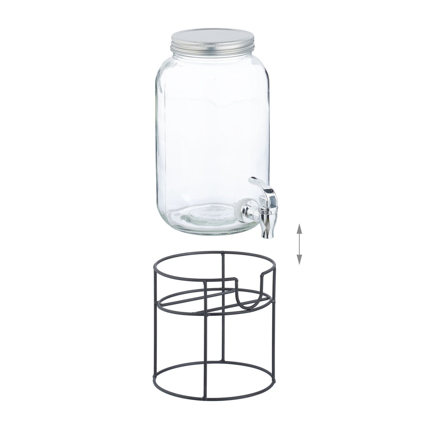 Beverage dispenser with stand