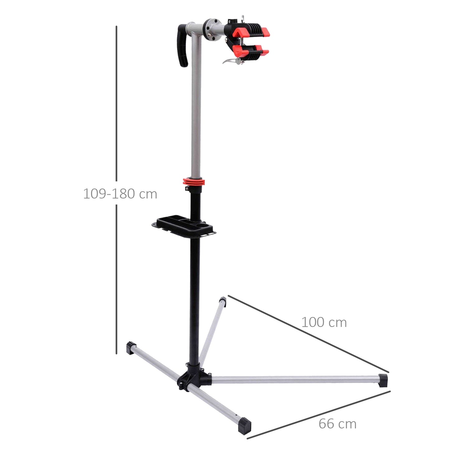 Bicycle Repair Stand with Tool Tray - Adjustable