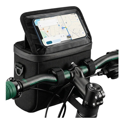 Bicycle Phone Holder Bag, Waterproof, Handlebar Mount