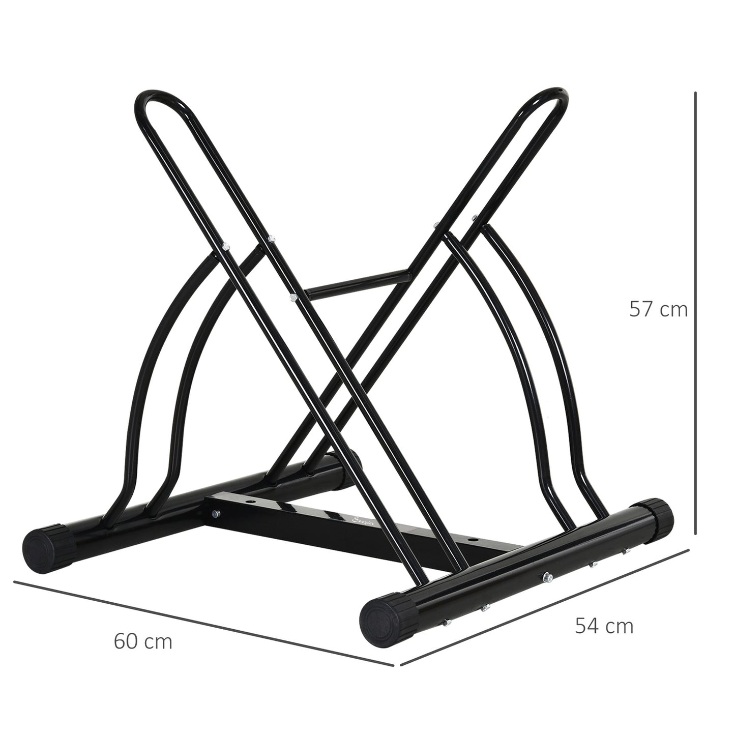 Bike rack - metal black 60x54x57, assembly required