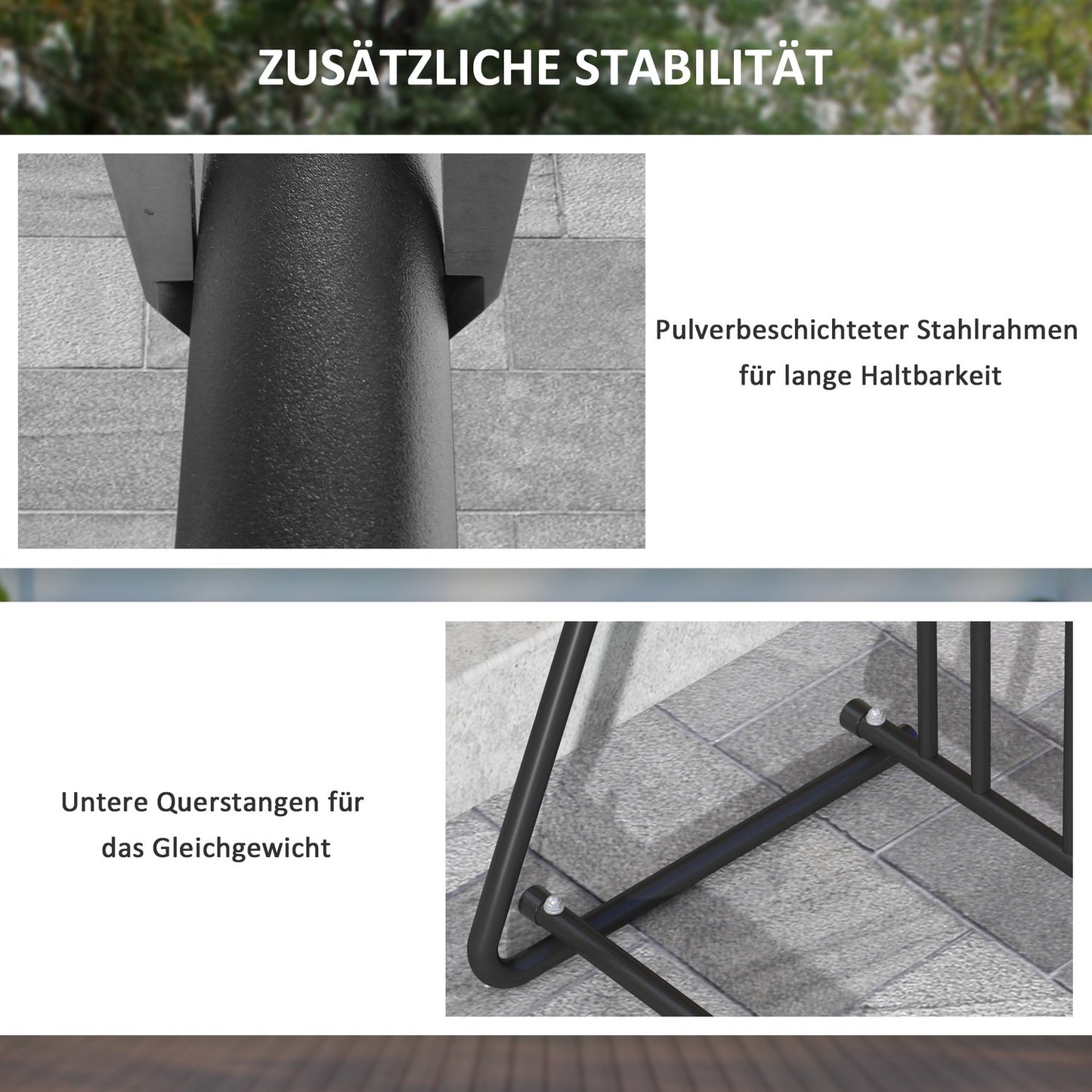 Bicycle rack, weatherproof steel, holds up to 3 bicycles