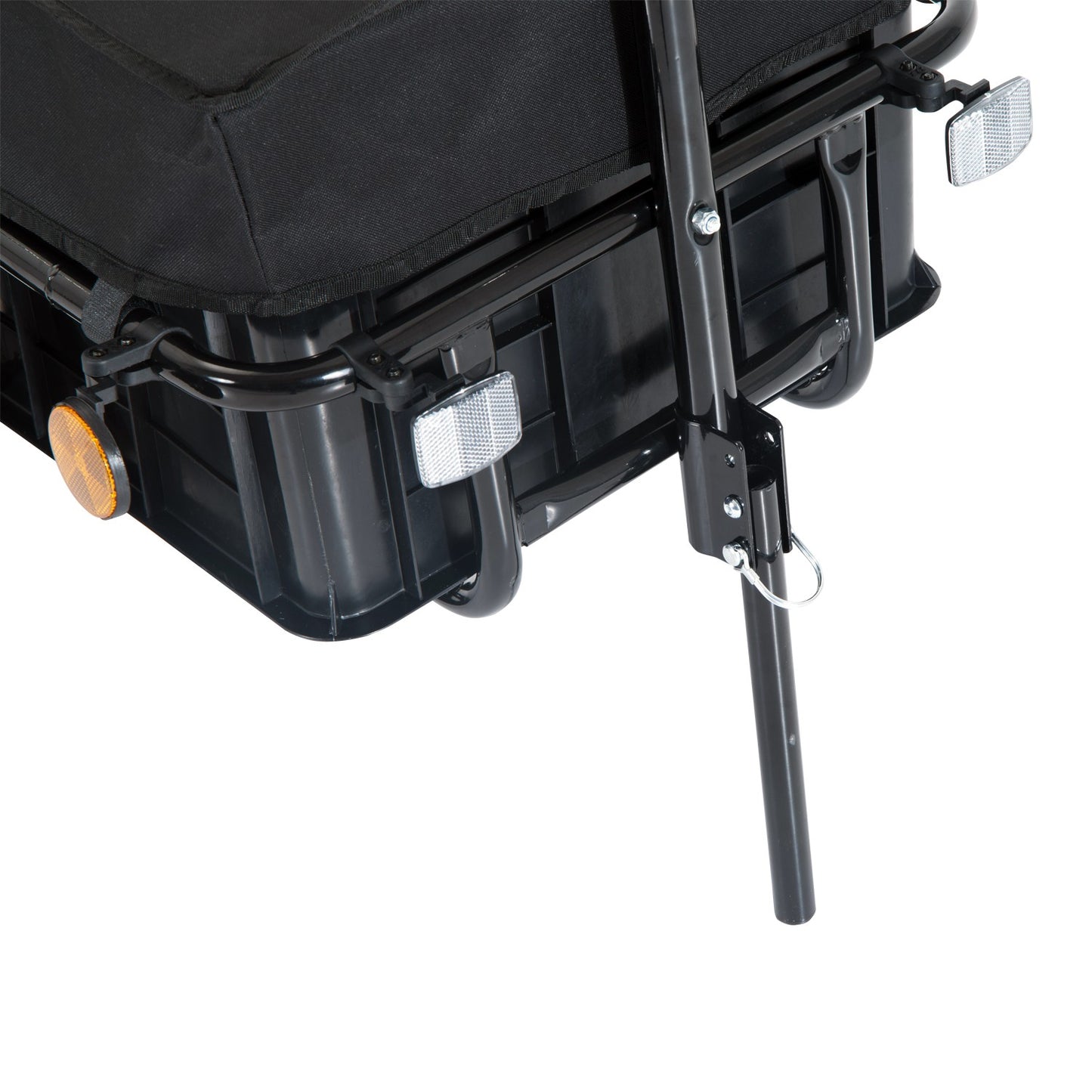 Bicycle cargo trailer, 40 kg capacity, steel & Oxford fabric