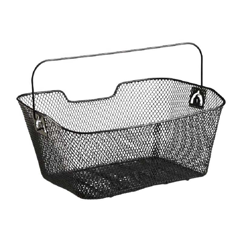 Bicycle basket for luggage carrier