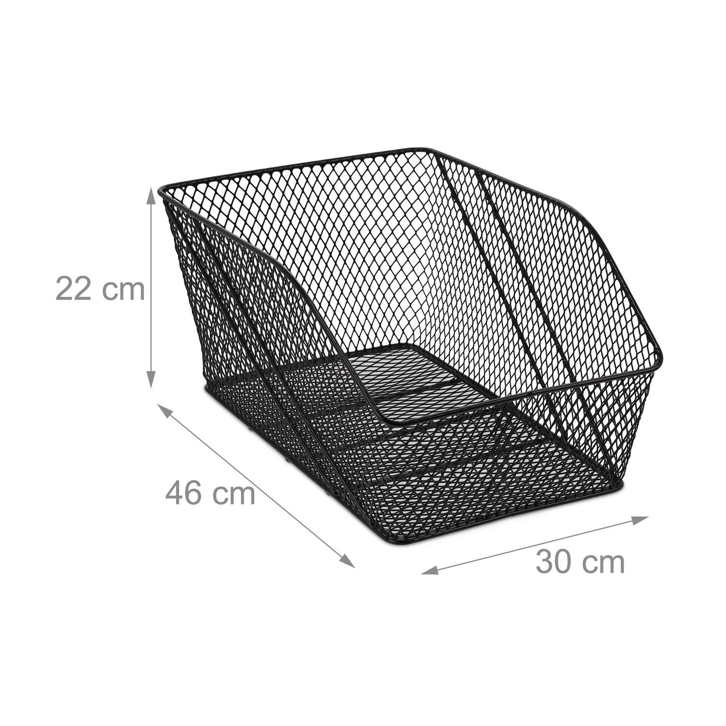 Bicycle basket for the luggage carrier