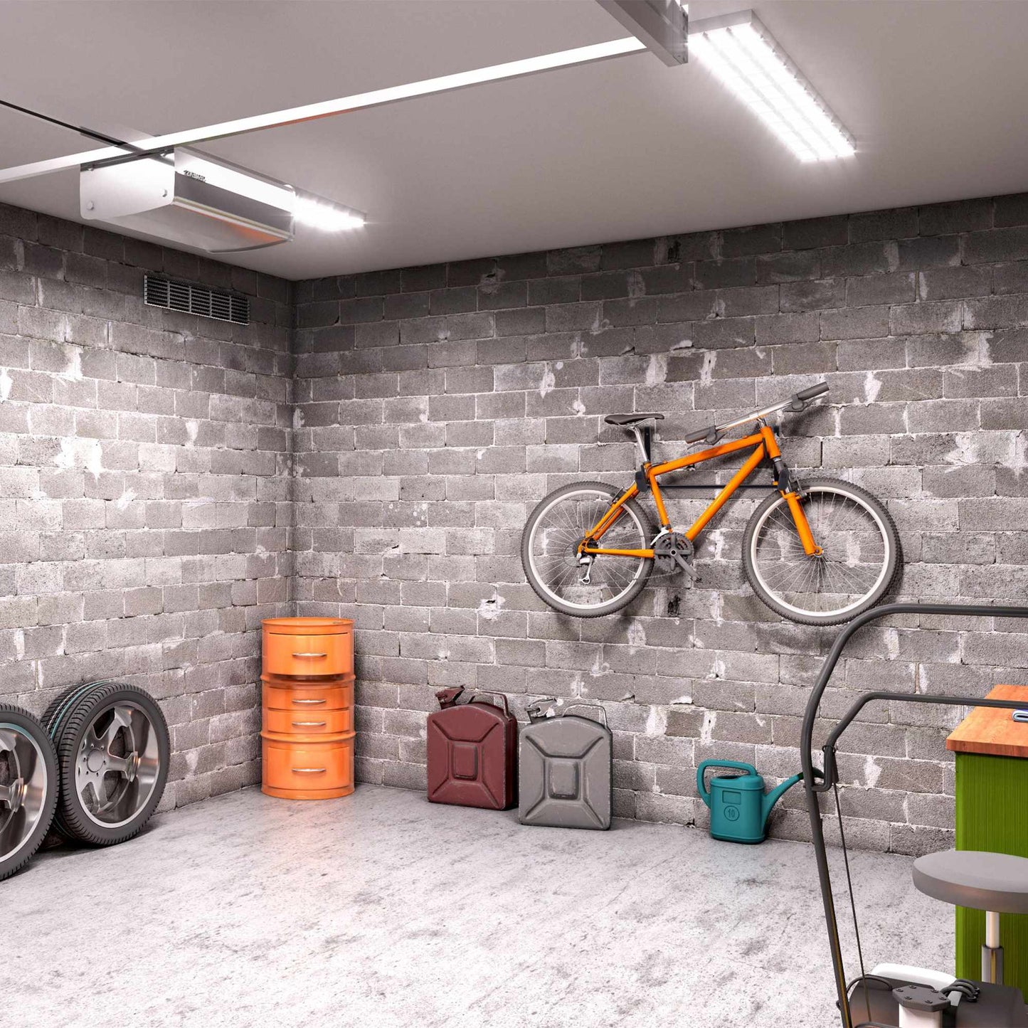 Bicycle holder for wall