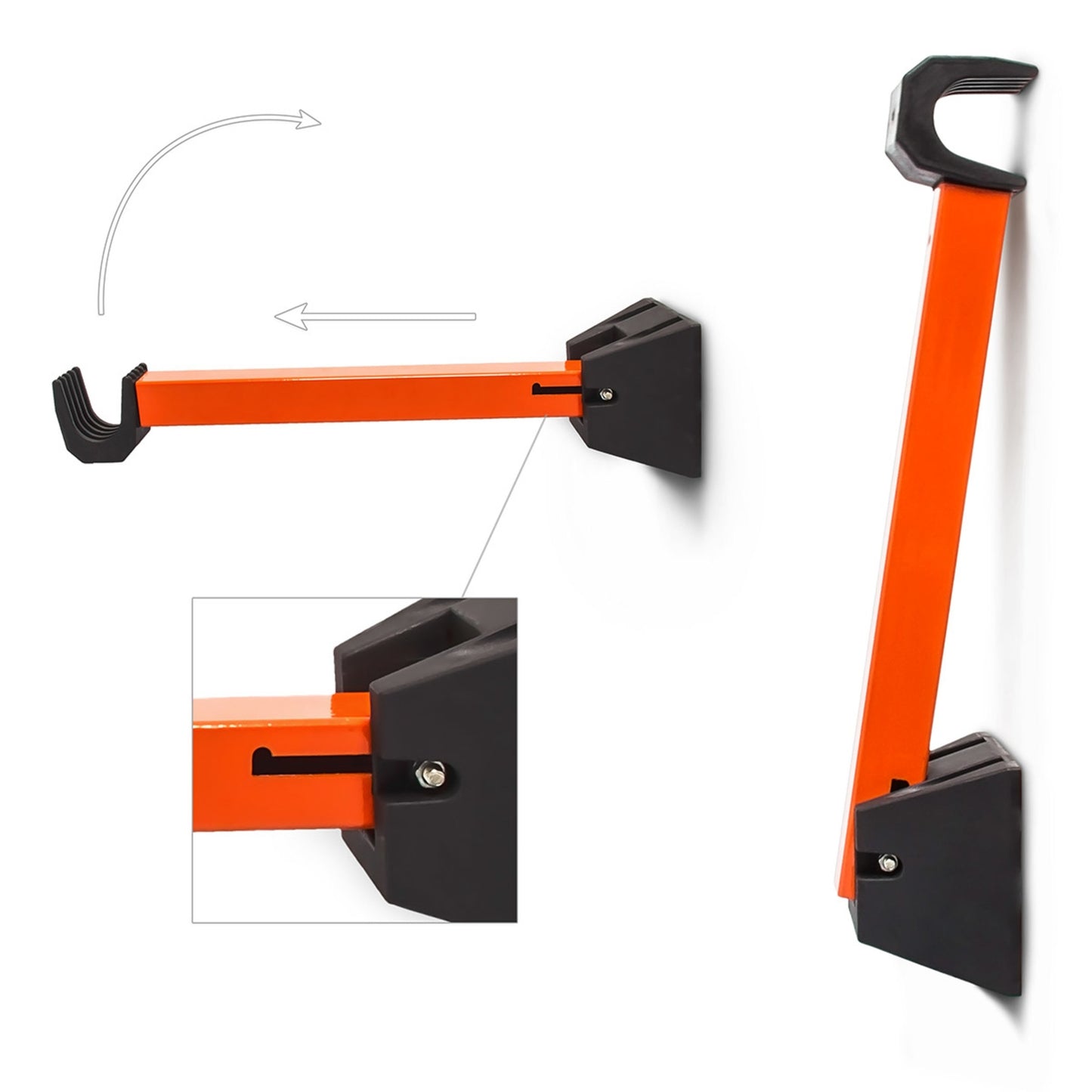 Bicycle holder wall set of 2