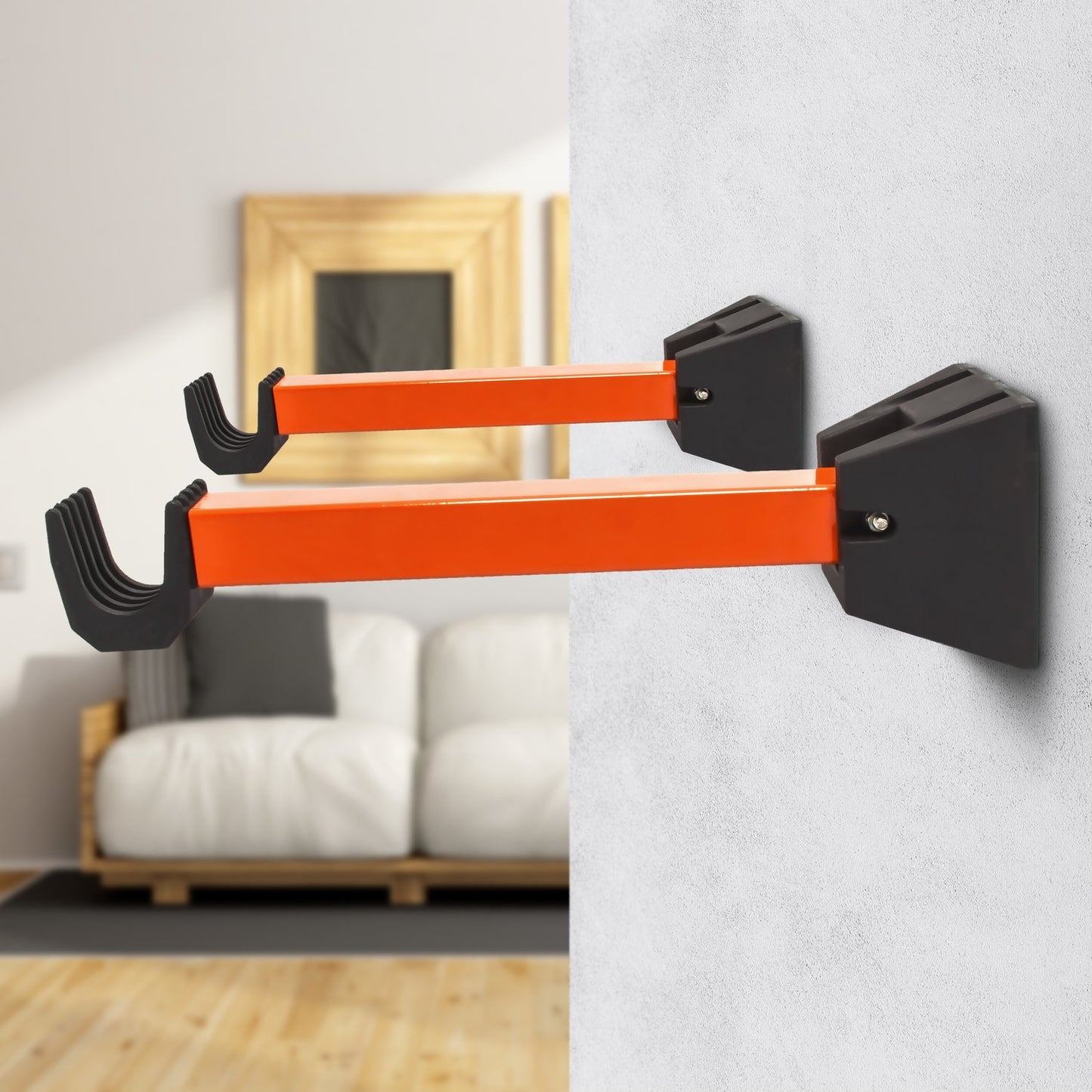 Bicycle holder wall set of 2