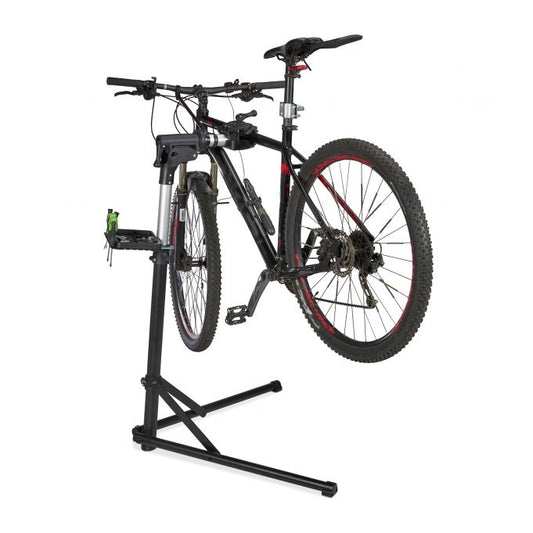 Bicycle mounting stand with handlebar holder