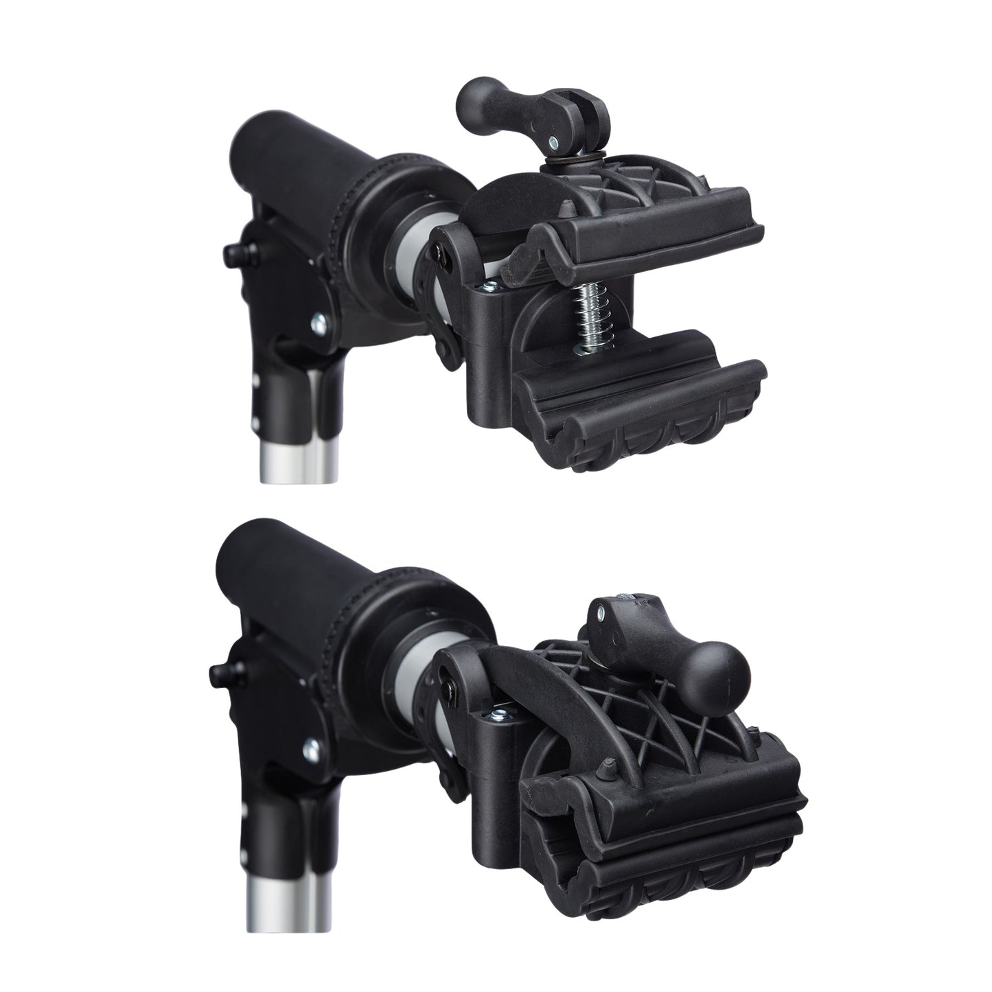 Bicycle mounting stand with handlebar holder