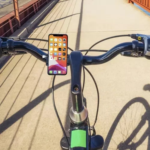 Bicycle phone holder with an elastic U18282