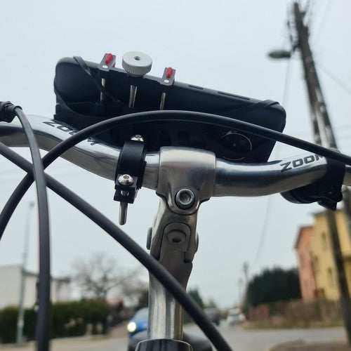 Bicycle phone holder with rubber band U18313