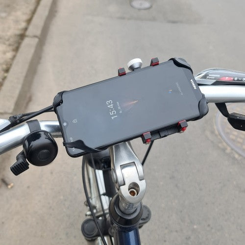 Bicycle phone holder with rubber band U18313