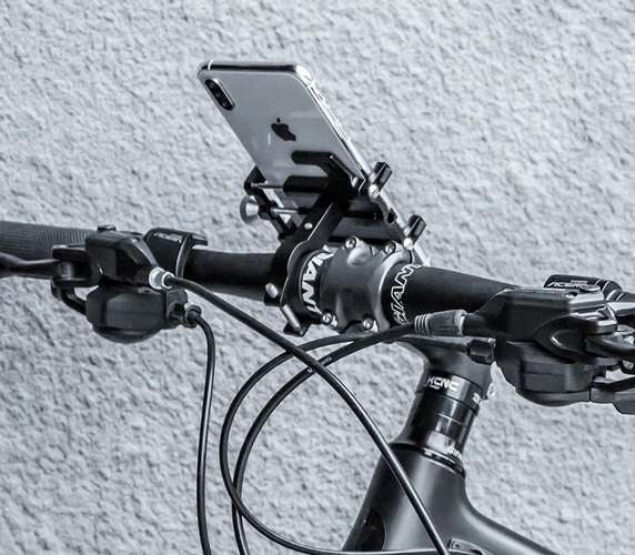 Bicycle phone holder with rubber band U18313