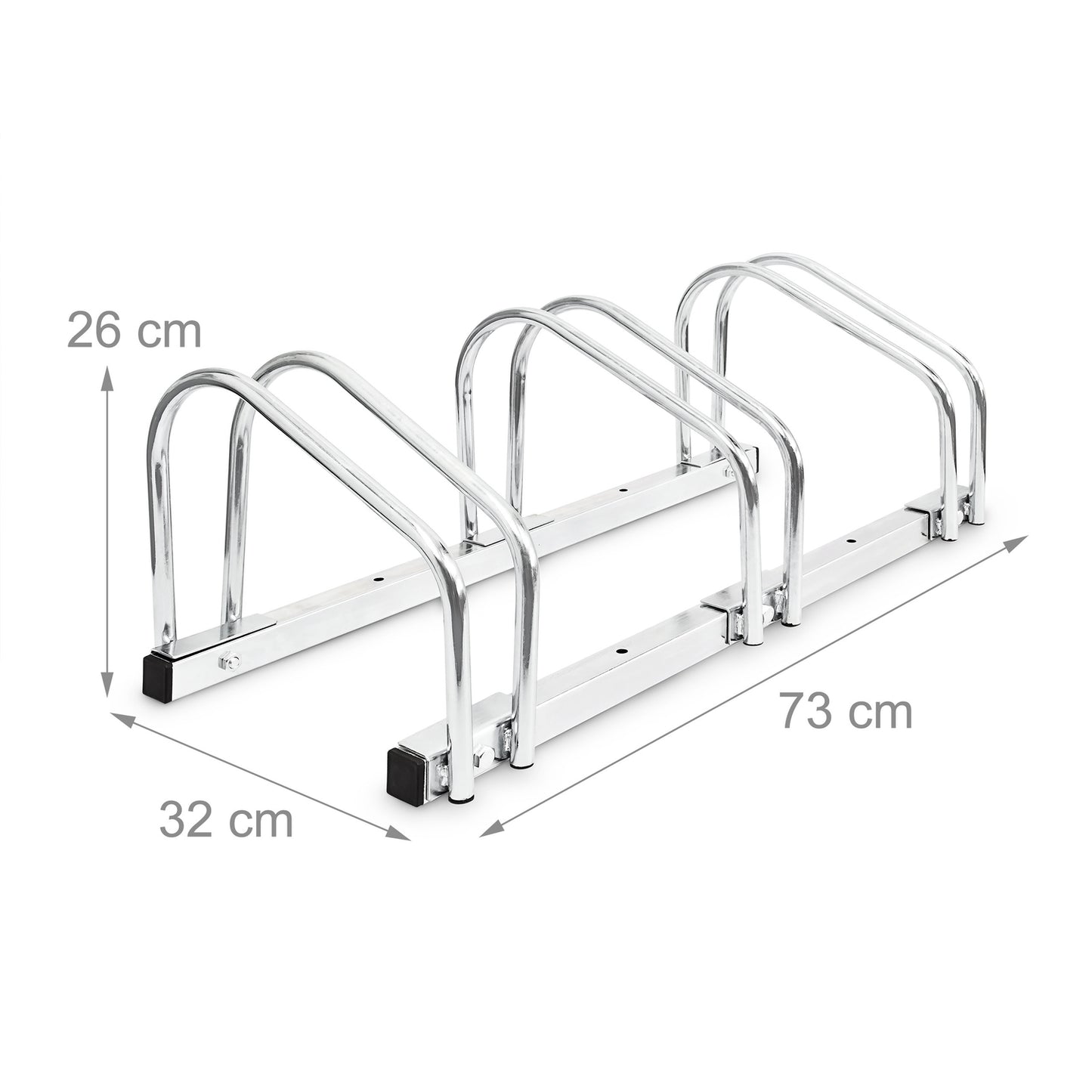 Bicycle rack 3 bicycles steel