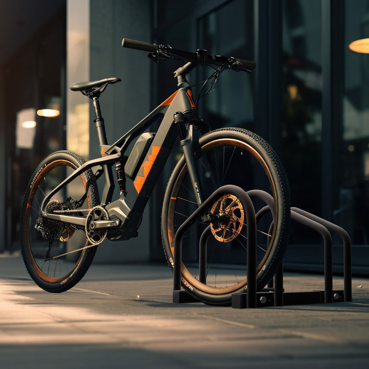 Bicycle rack for 2 bicycles