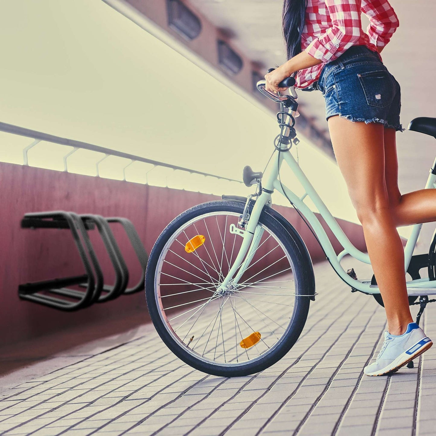 Bicycle rack for 3 bicycles