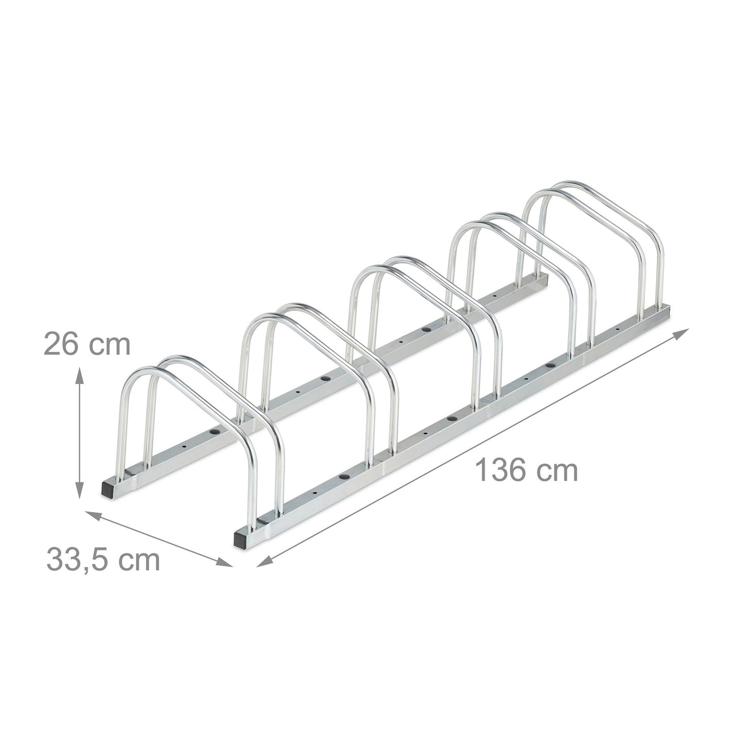 Bicycle rack for 5 bicycles