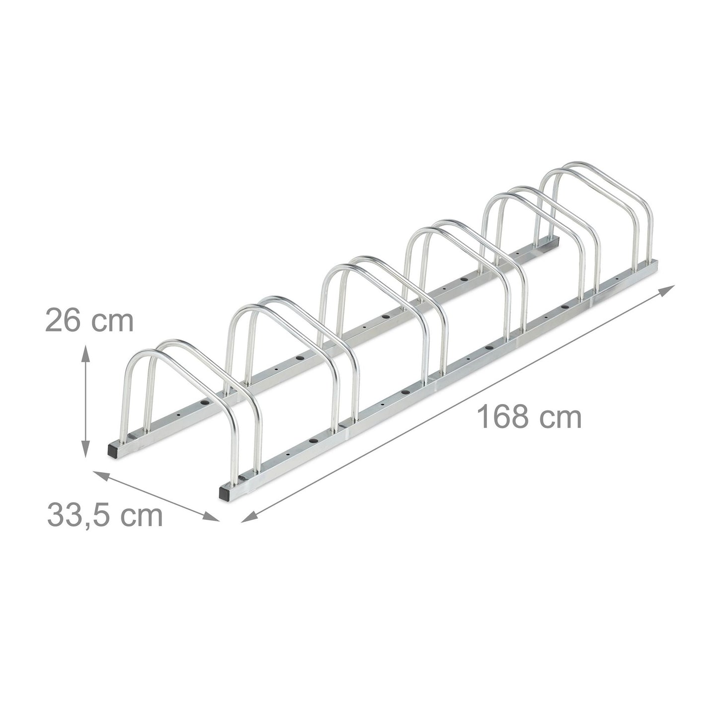 Bicycle rack for 6 bicycles