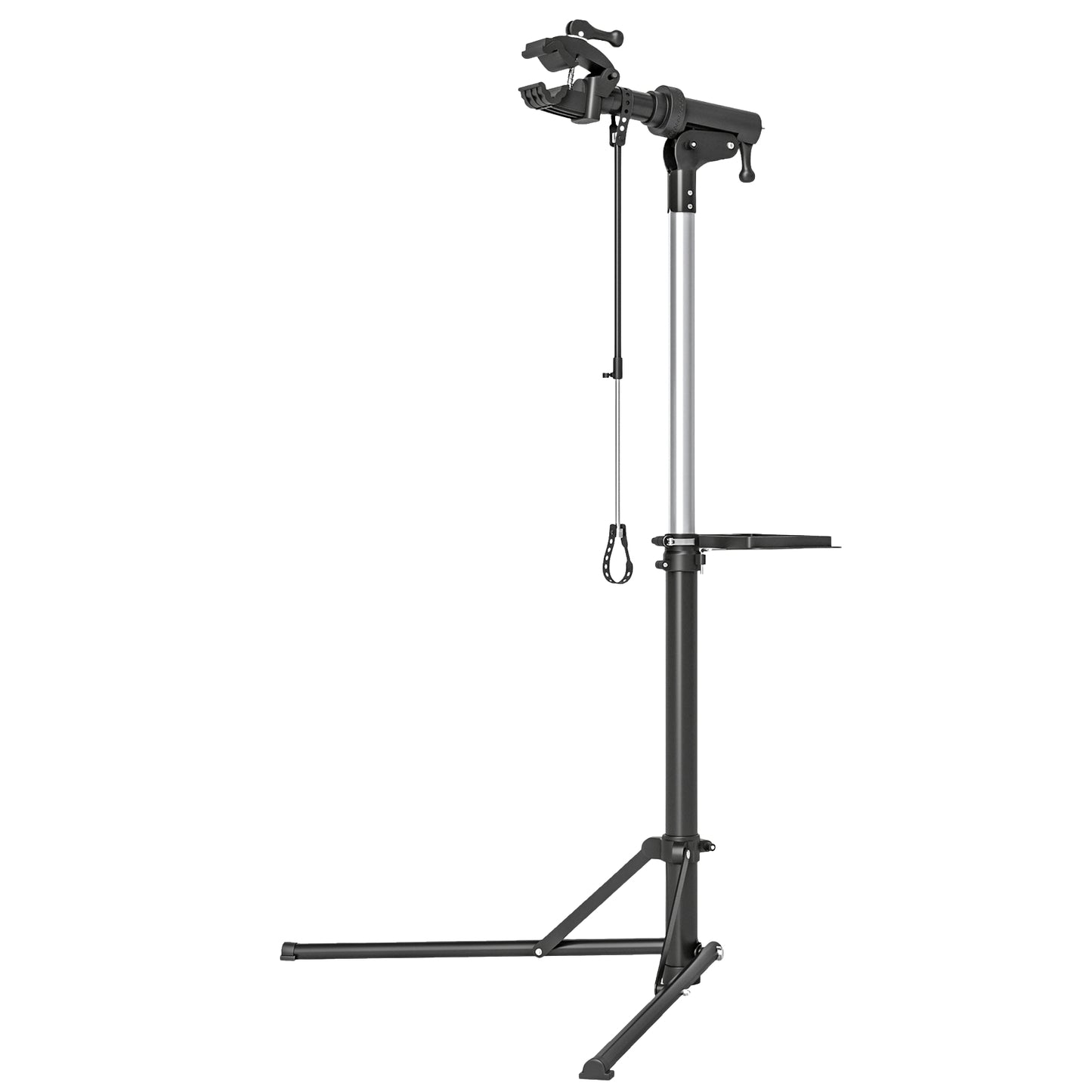 Bicycle repair stand, foldable & 360° rotatable for all bicycles
