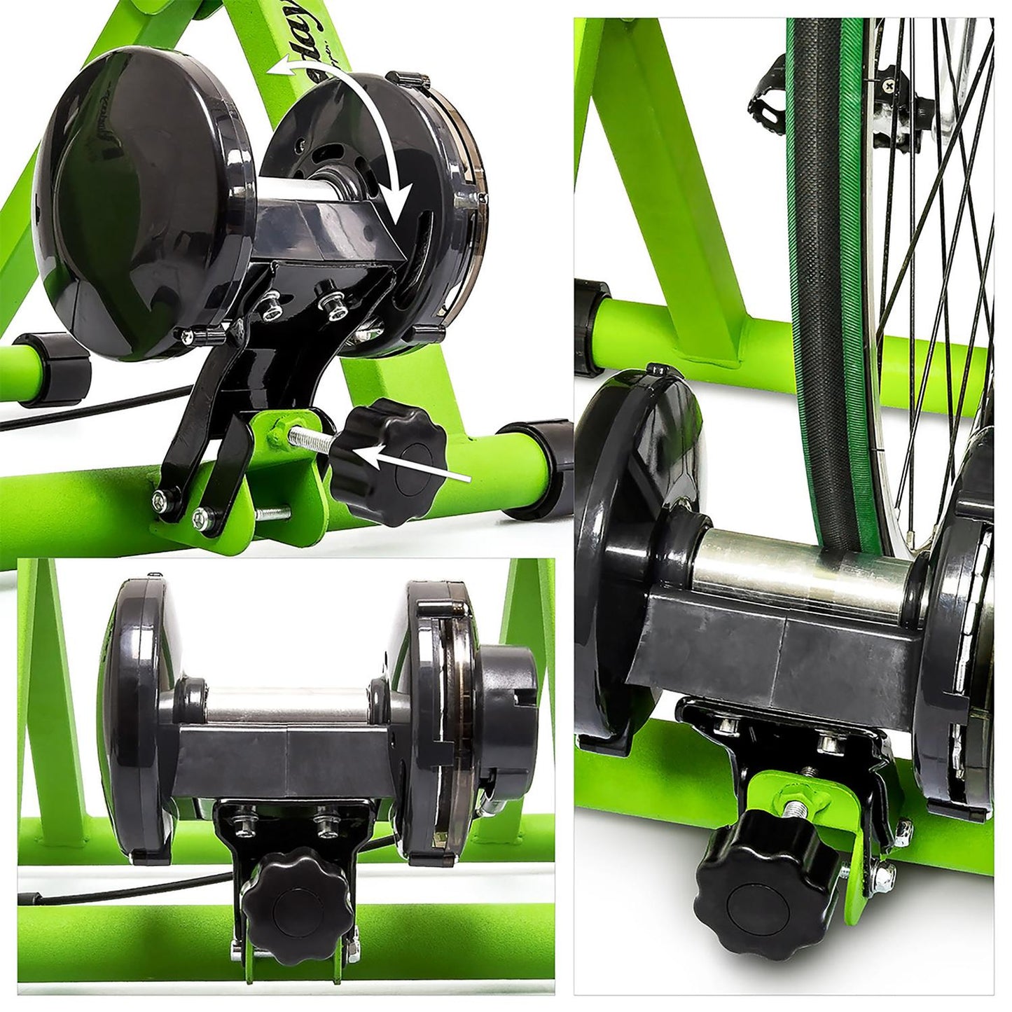 Bicycle trainer with 6 gears