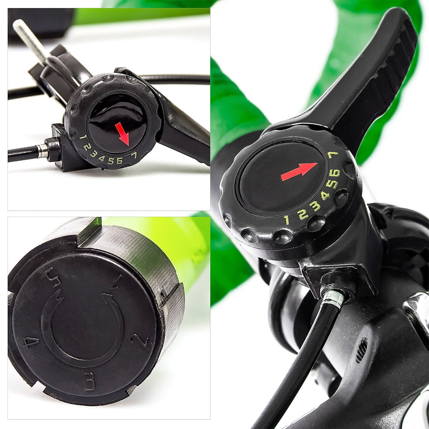 Bicycle trainer with 6 gears