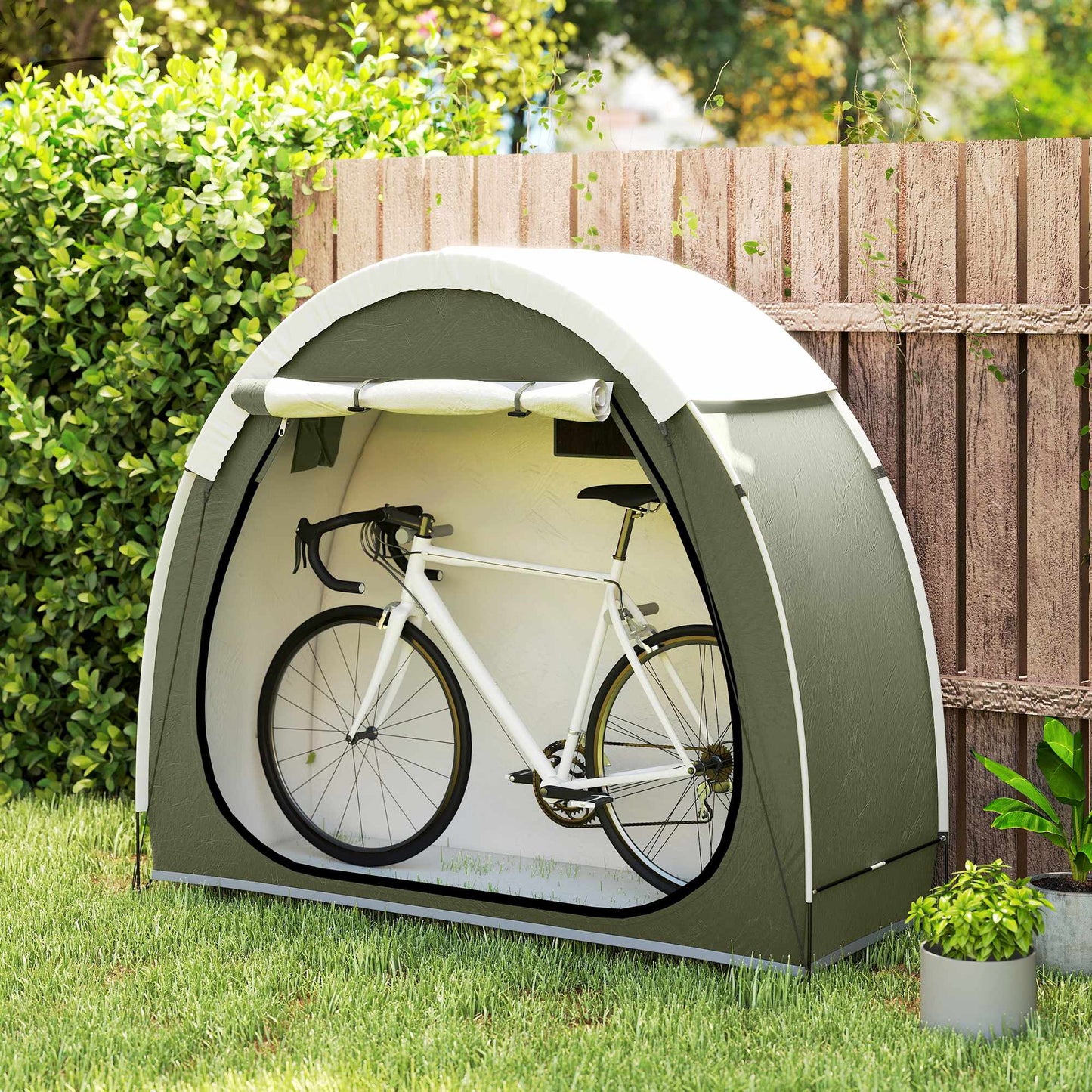 Bike Tent for 2 Bikes, Waterproof, UPF50+, 210D Oxford