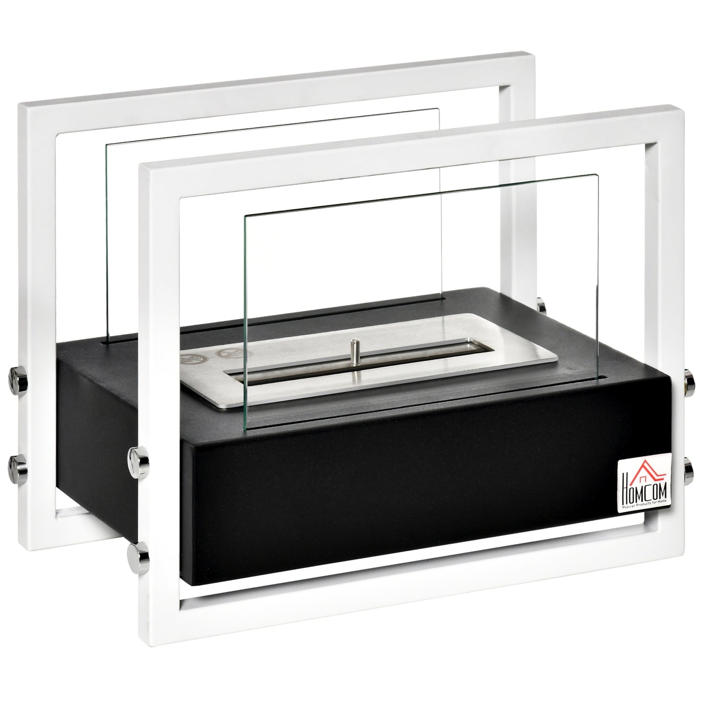 Fireplace with bioethanol - smoke-free, tempered glass, 1.5 l