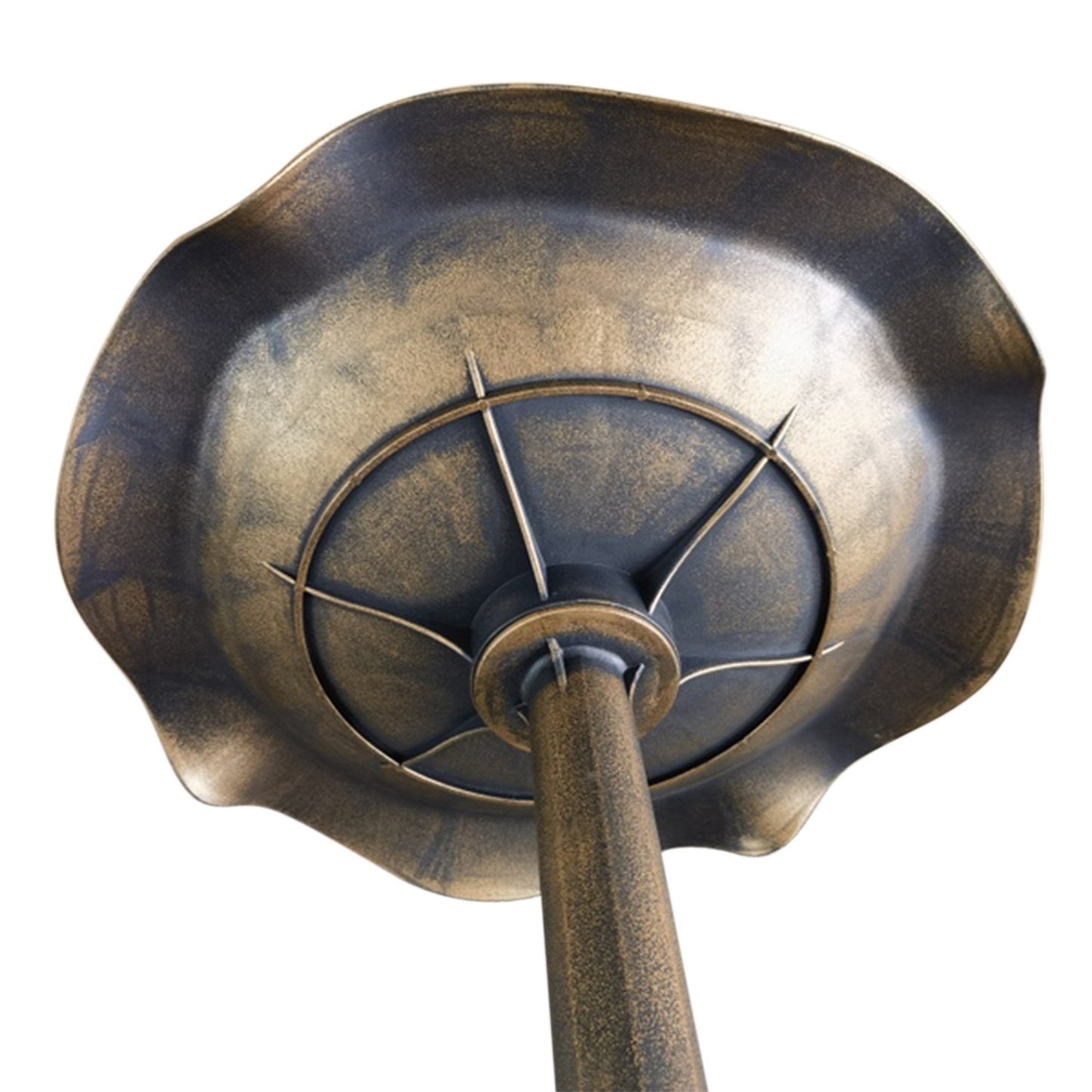 Birdbath in bronze with stand, 71cm, Lotus Leaf Design