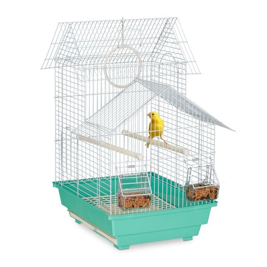 Birdcage with pointed roof