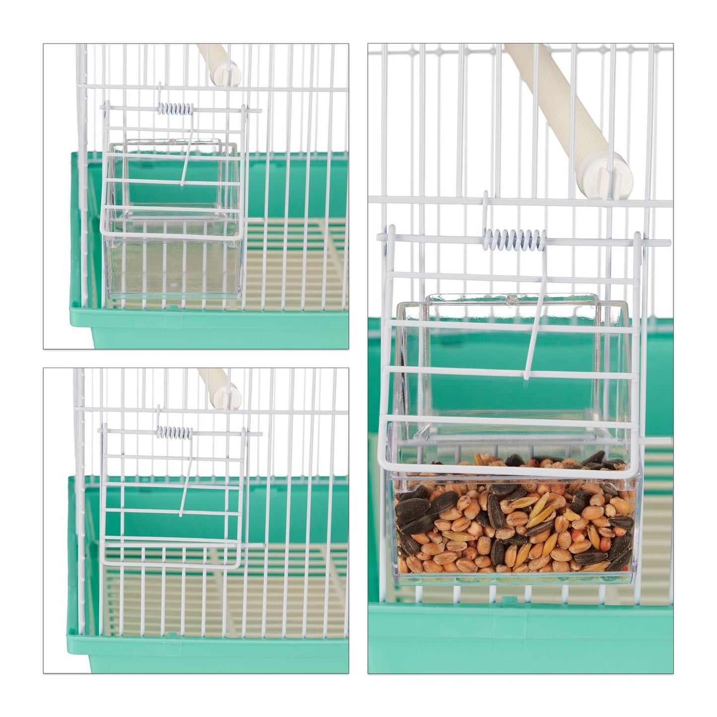 Birdcage with pointed roof