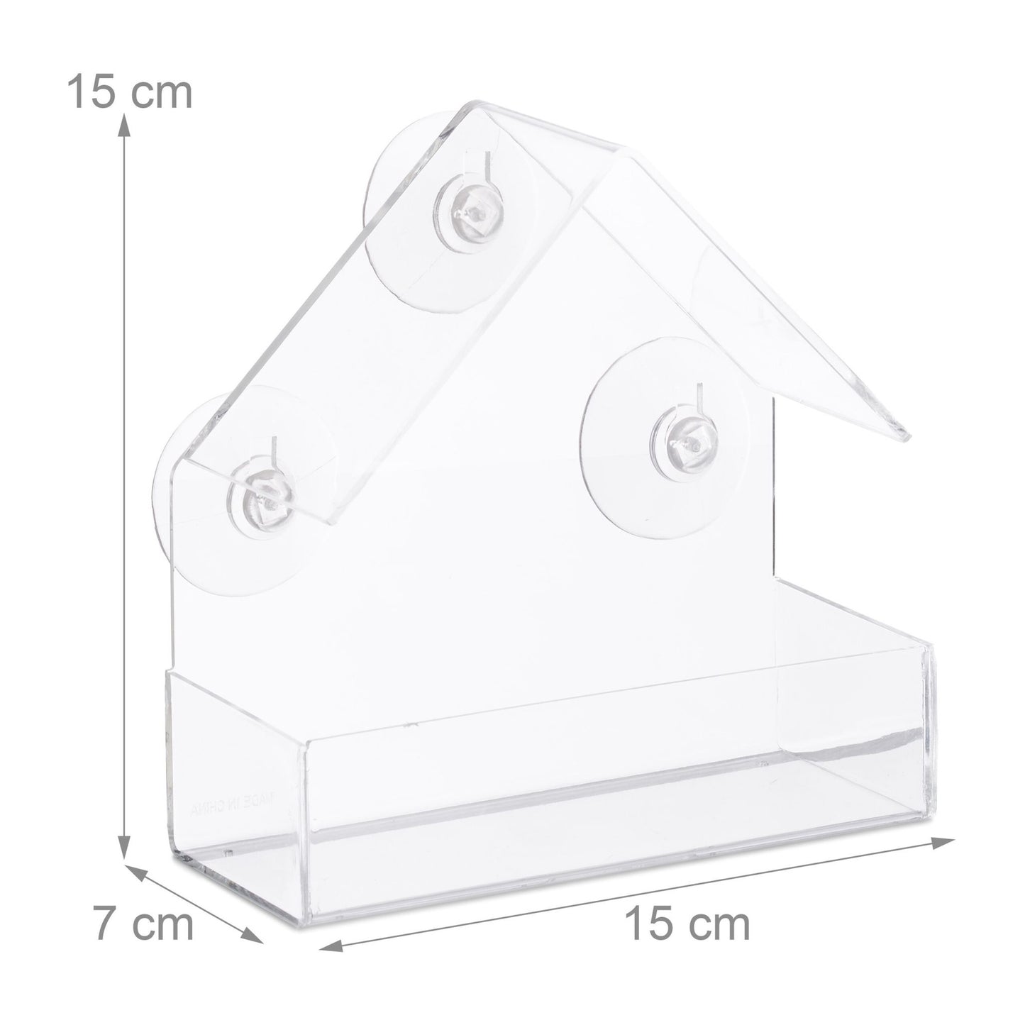 Bird feeder for windows, set of 4