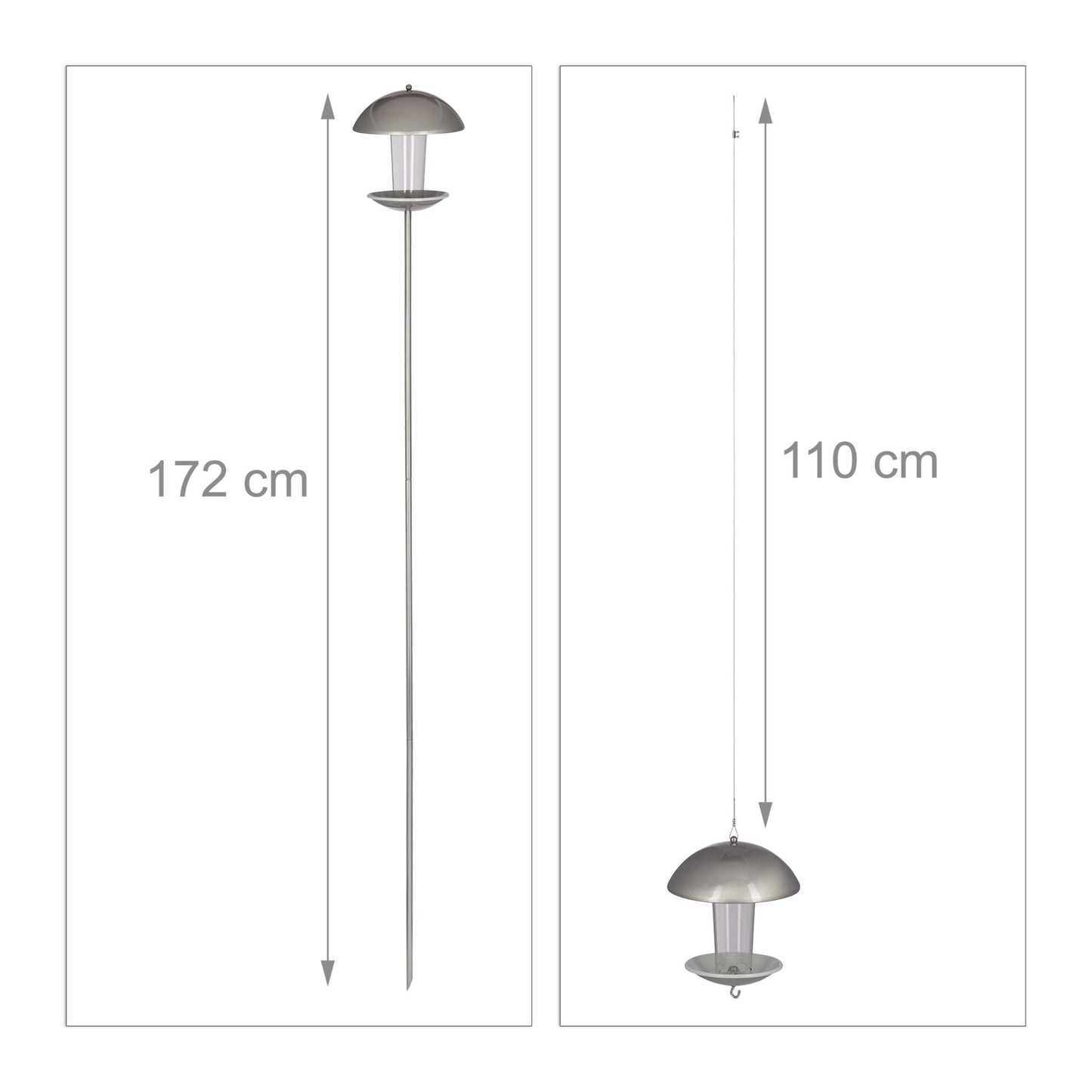 Bird feeder on a stick