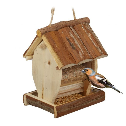 Bird feeder with suspension