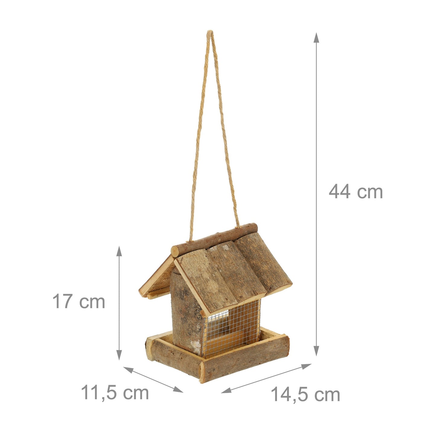 Bird feeder with suspension