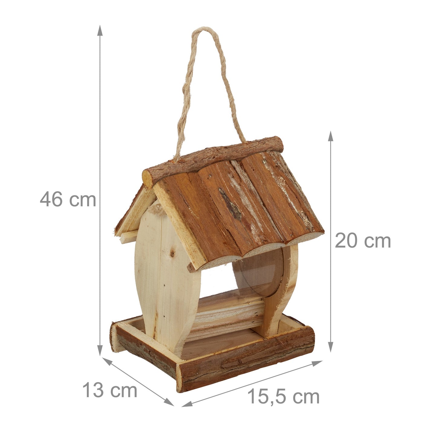 Bird feeder with suspension