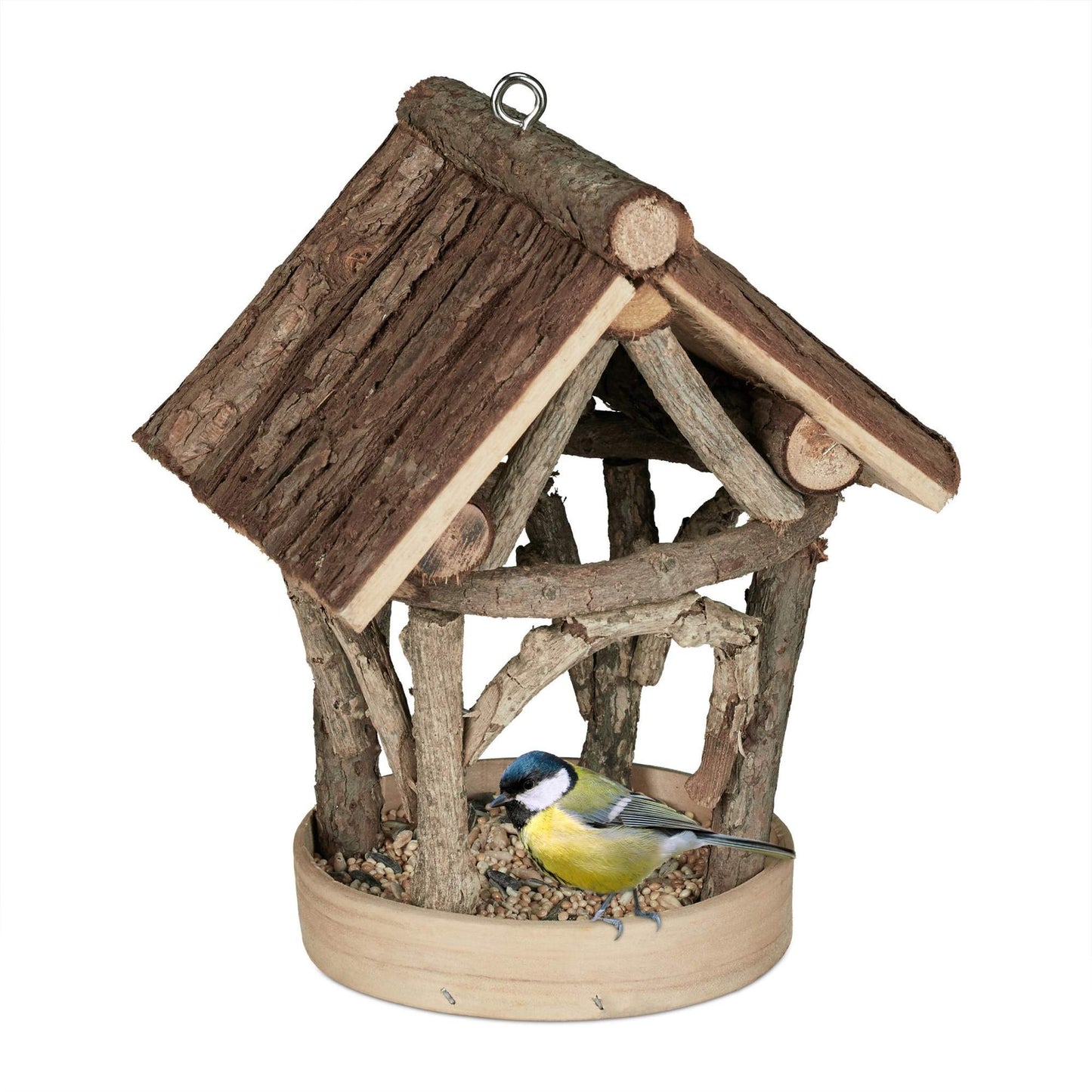 Bird feeding station for outdoors