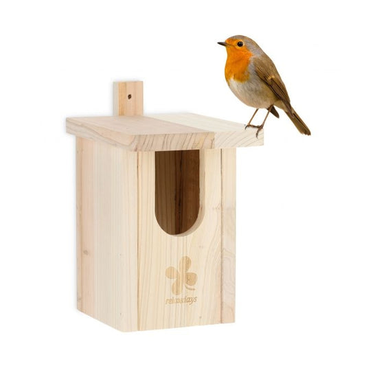 Birdhouse Natural wood Half-cavity Birds
