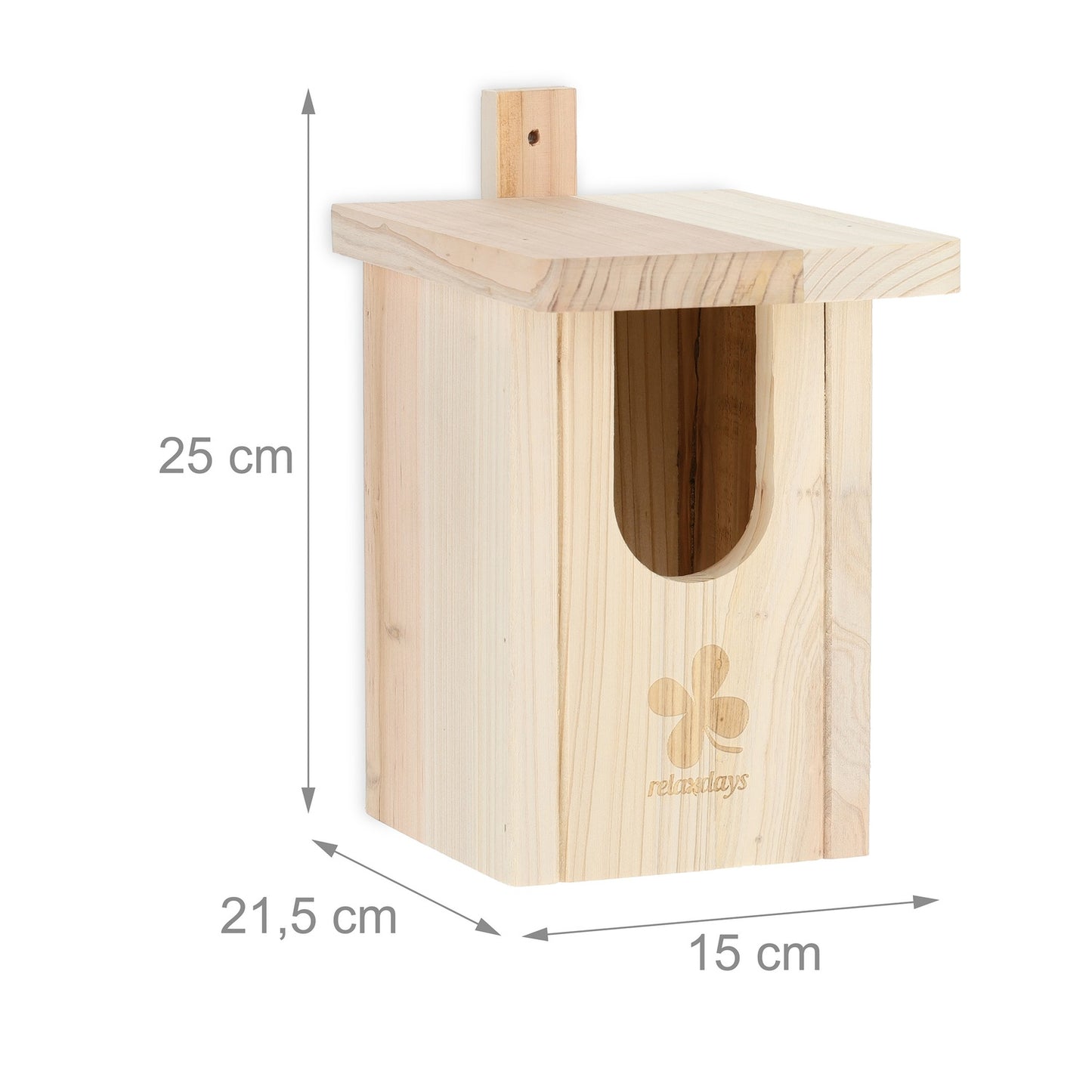 Birdhouse Natural wood Half-cavity Birds