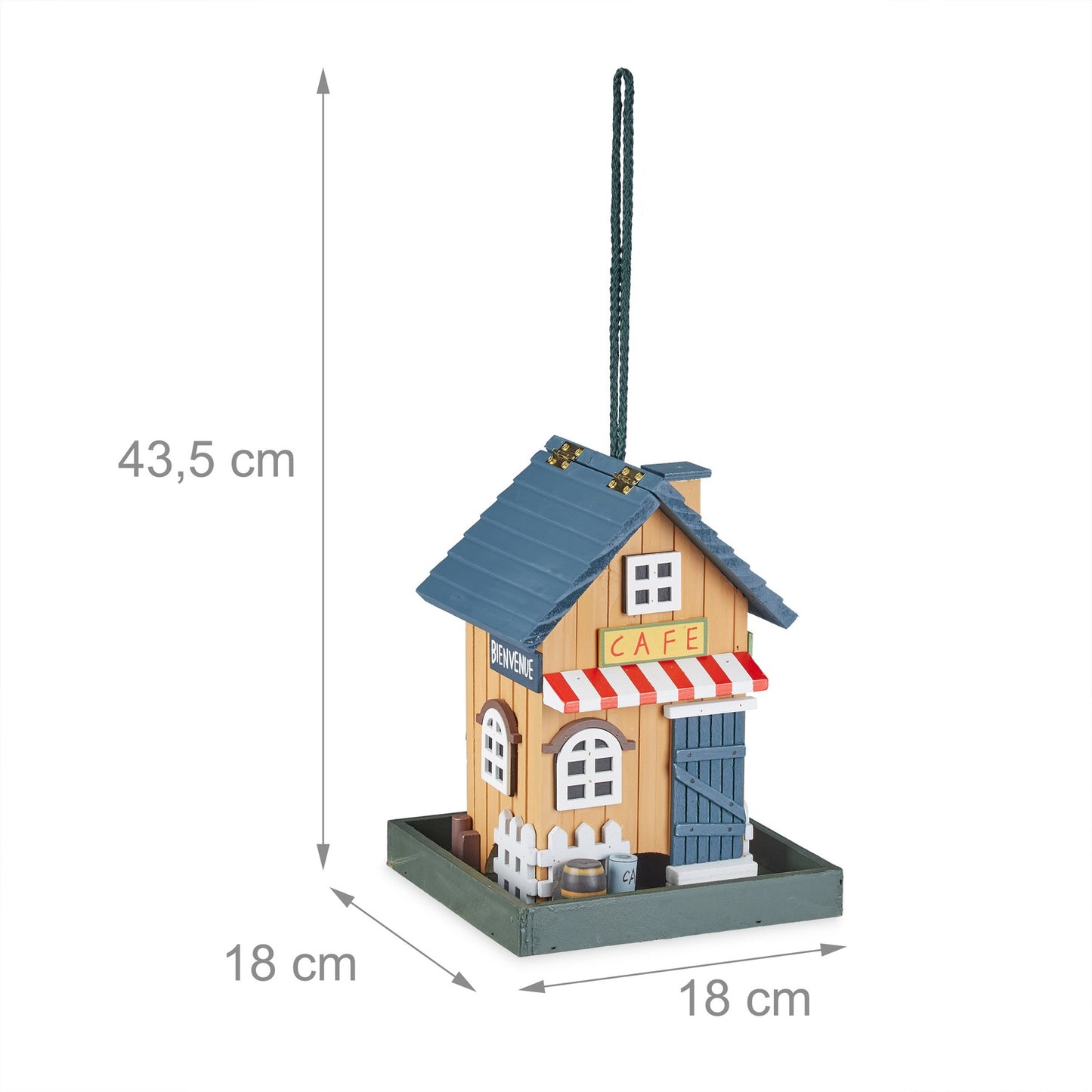 Bird house for hanging outside