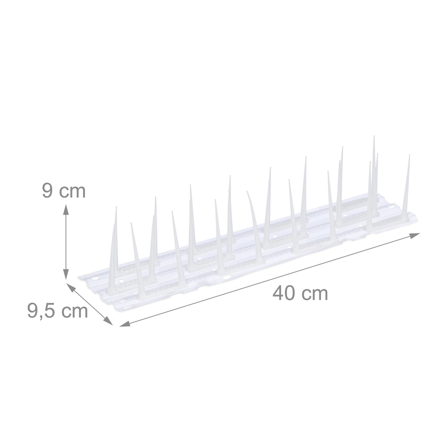 Bird repellent spikes, set of 4