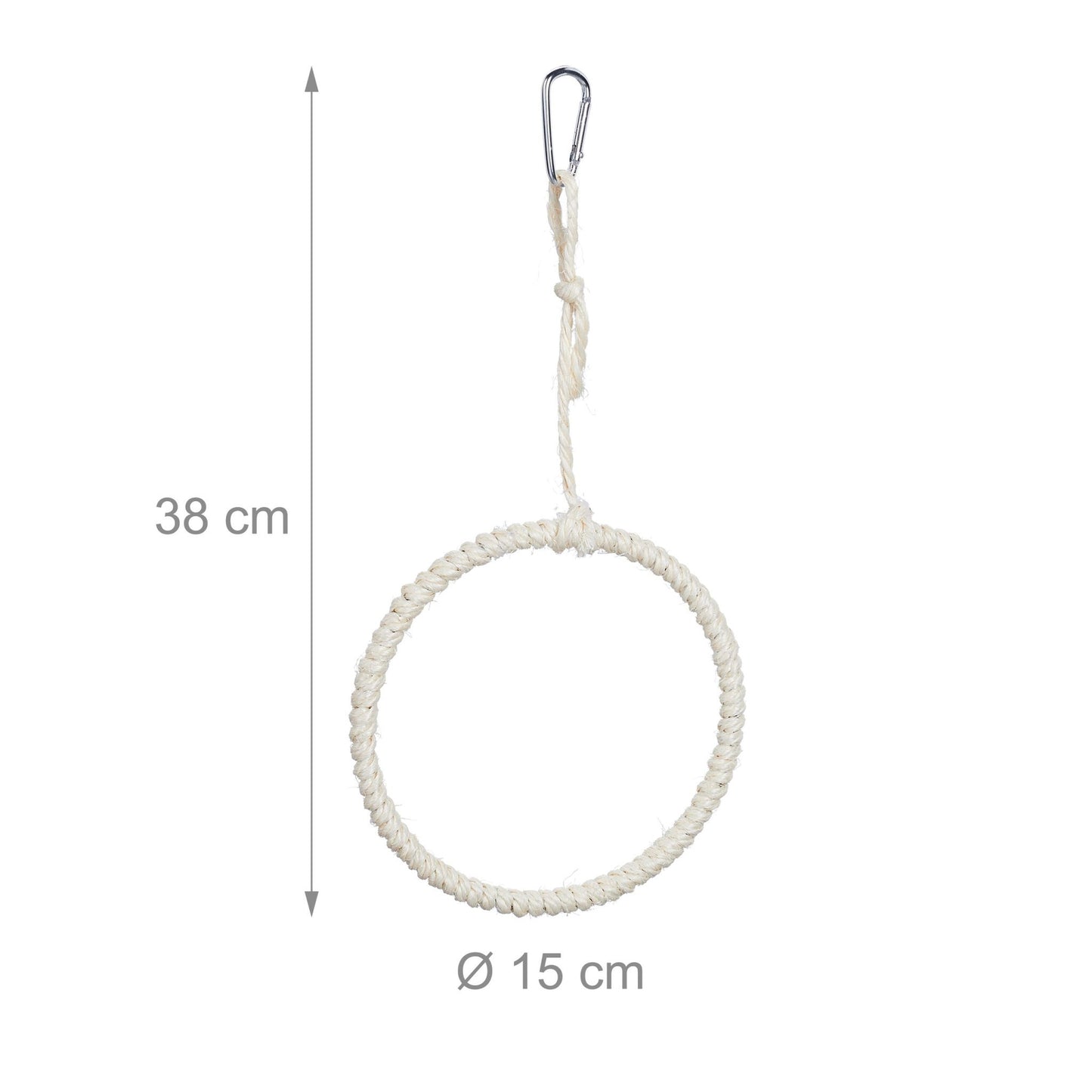 Bird swing ring set of 2