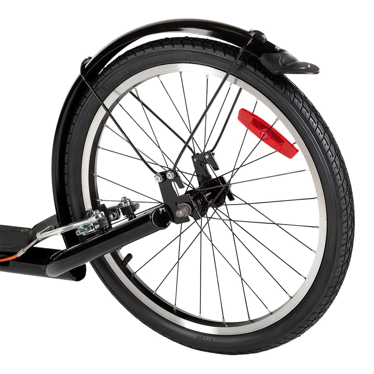 Black 26/20"" Pumped Wheels Scooter
