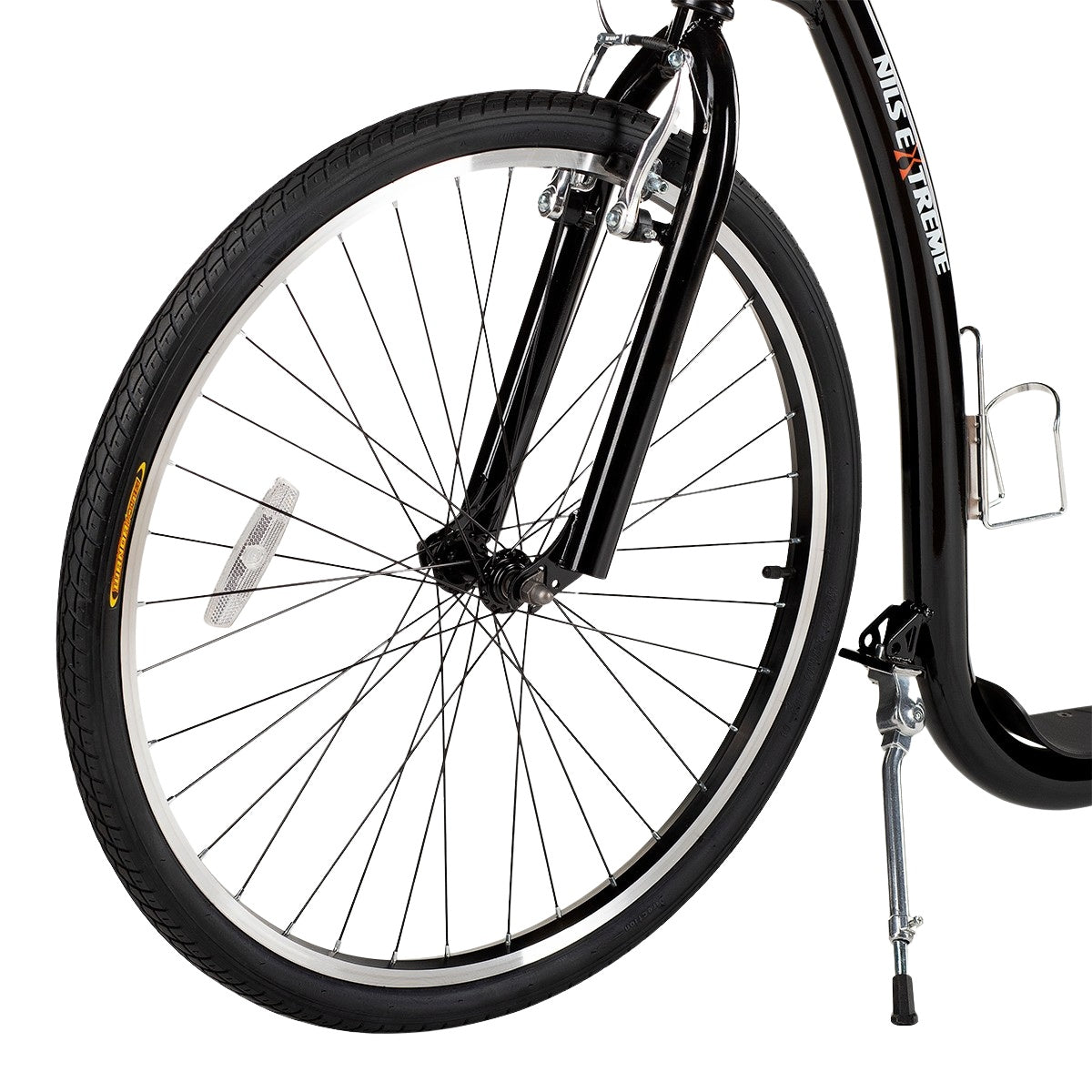 Black 26/20"" Pumped Wheels Scooter