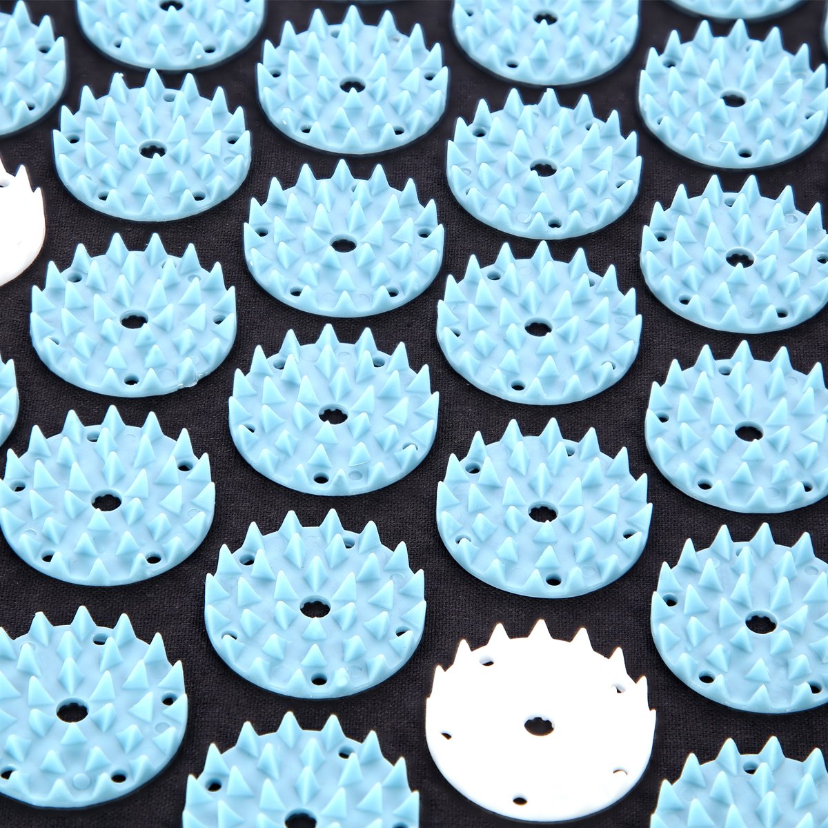 Black Acupressure Mat with Pillow Set