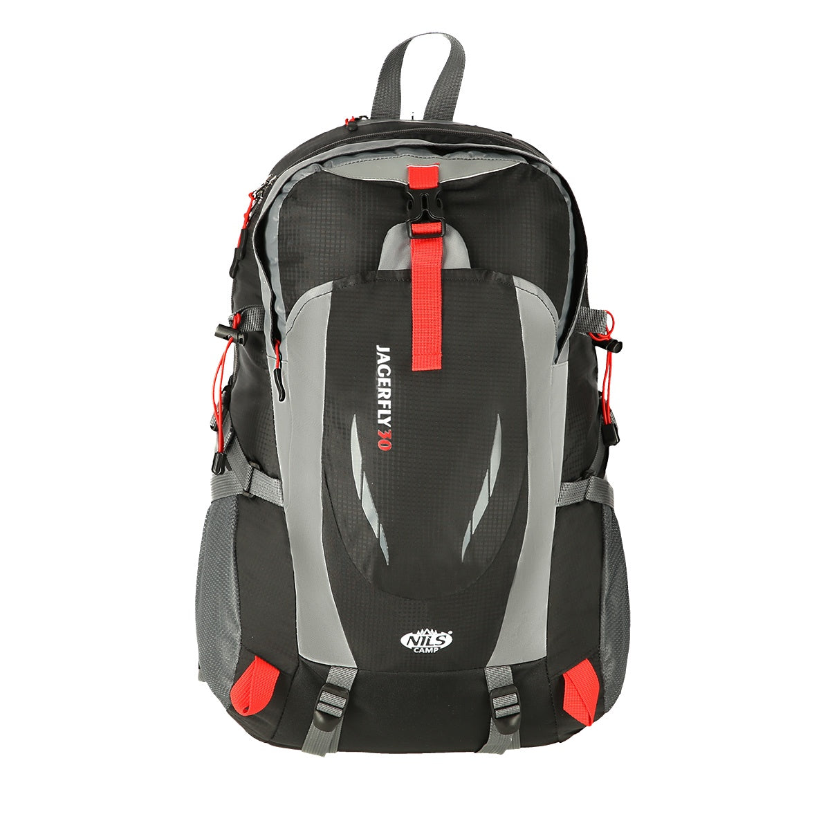 Black Backpack, 25L Capacity, Lightweight Design