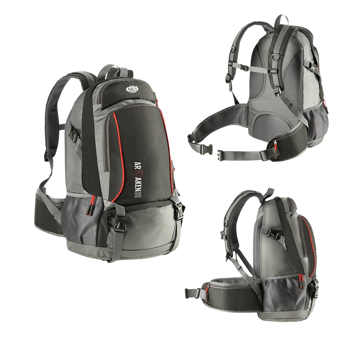 Black Backpack, Large Capacity, Durable Material