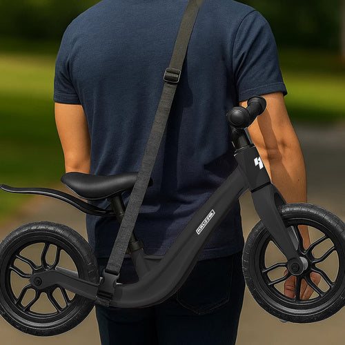 Black Balance Bike for Kids – Lightweight, Durable